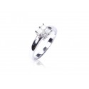 18ct White Gold ring with 0.50ct Diamonds. 