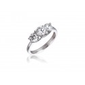 3 stone 18ct White Gold ring with 1.50ct Diamonds.