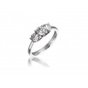 3 stone 18ct White Gold ring with 1.00ct Diamonds.