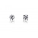 18ct White Gold Earrings with Single Stone Brilliant Cut 1.50ct Diamonds.