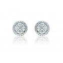 18ct White Gold Stud Earrings  with 1.00ct Diamonds.