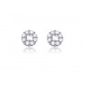 18ct White Gold Stud Earrings with 0.90ct Diamonds. 
