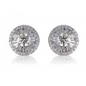 18ct White Gold Stud Earrings with 3.60ct Diamonds. 