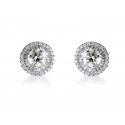 18ct White Gold Stud Earrings with 2.50ct Diamonds. 