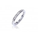 18ct White Gold Eternity Ring with 1.00ct Diamonds.