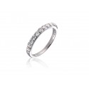 18ct White Gold Eternity Ring with 0.65ct Diamonds.