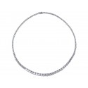 18ct White Gold & 6.00ct Diamonds Necklace