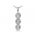 18ct White Gold Pendant with 0.60ct Diamonds.