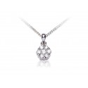 18ct White Gold Pendant with 0.50ct Diamonds.