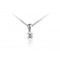 18ct White Gold Pendant with Brilliant Cut 0.25ct Diamond.