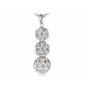 18ct White Gold Pendant with 4.00ct Diamonds. 