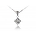 18ct White Gold Pendant with 0.50ct Diamonds.