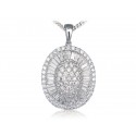 18ct White Gold Pendant with 2.00ct Diamonds.