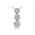 18ct White Gold Pendant with 1.15ct Diamonds. 