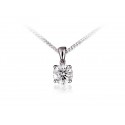 18ct White Gold Pendant with Brilliant Cut 1.00ct Diamond. 