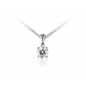 18ct White Gold Pendant with Brilliant Cut 0.75ct Diamonds. 