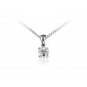 18ct White Gold Pendant with brilliant Cut 0.50ct Diamonds. 