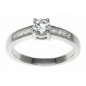 18ct White Gold 0.52ct Diamonds Solitaire Engagement Ring