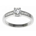 18ct White Gold 0.62ct Diamonds Solitaire Engagement Ring