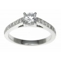 18ct White Gold 0.84ct Diamonds Solitaire Engagement Ring