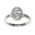 18ct White Gold 0.86ct Diamonds Solitaire Engagement Ring