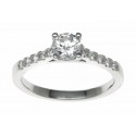 18ct White Gold 0.50ct Diamonds Solitaire Engagement Ring