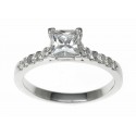 18ct White Gold 0.65ct Diamonds Solitaire Engagement Ring