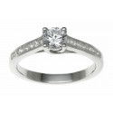 18ct White Gold 0.82ct Diamonds Solitaire Engagement Ring