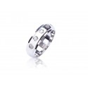 18ct White Gold & 0.25ct Diamonds Wedding Ring