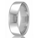 18ct White Gold 5mm Court Wedding Band 10.8gms