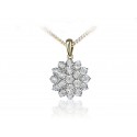 9ct Yellow Gold Pendant with 0.25ct Diamonds.