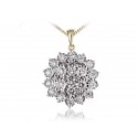 9ct Yellow Gold Pendant with 2.00ct Diamonds. 