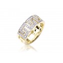 9ct Yellow Gold & 0.22ct Diamonds Wedding Ring