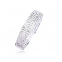 9ct White Gold & 1.00ct Diamonds Bangle