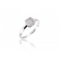 9ct White Gold ring with 0.10ct Diamonds.