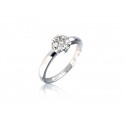9ct White Gold ring with 0.25ct Diamonds.