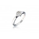 9ct White Gold ring with 0.25ct Diamonds.