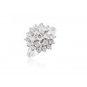 9ct White Gold ring with 0.50ct Diamonds.