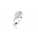 9ct White Gold ring with 0.50ct Diamonds.