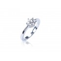 9ct White Gold ring with 0.25ct Diamonds.