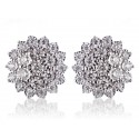 9ct White Gold 3.00ct Diamond Stud Earrings