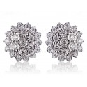 9ct White Gold 3.00ct Diamond Stud Earrings