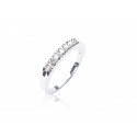 9ct White Gold Eternity Ring with 0.25ct Diamonds.