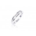 9ct White Gold Eternity Ring with 0.25ct Diamonds.