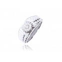 9ct White Gold Mens Ring with 0.25ct Diamonds.