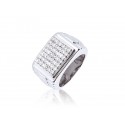 9ct White Gold Mens Ring with 1.00ct 1.00ct Diamonds.