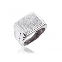 0.50ct 9ct White Gold Mens Ring with Diamonds.