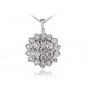 9ct White Gold Pendant with 2.00ct Diamonds.