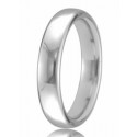 9ct White Gold 3mm Court Wedding Band 3.1gms