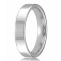 9ct White Gold 4mm Easy Fit Wedding Band 4.7gms